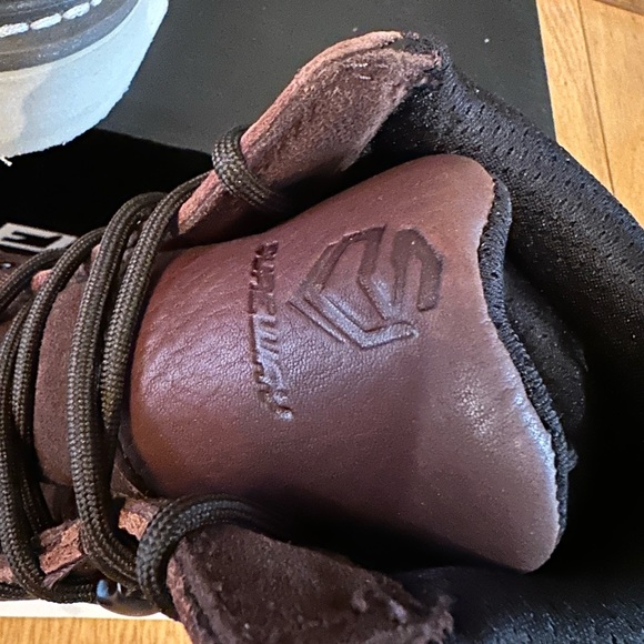 Sureway Men's Leather Boots Sz10 Waterproof Slip Resistant Oil Resistant Brown - Picture 4 of 12